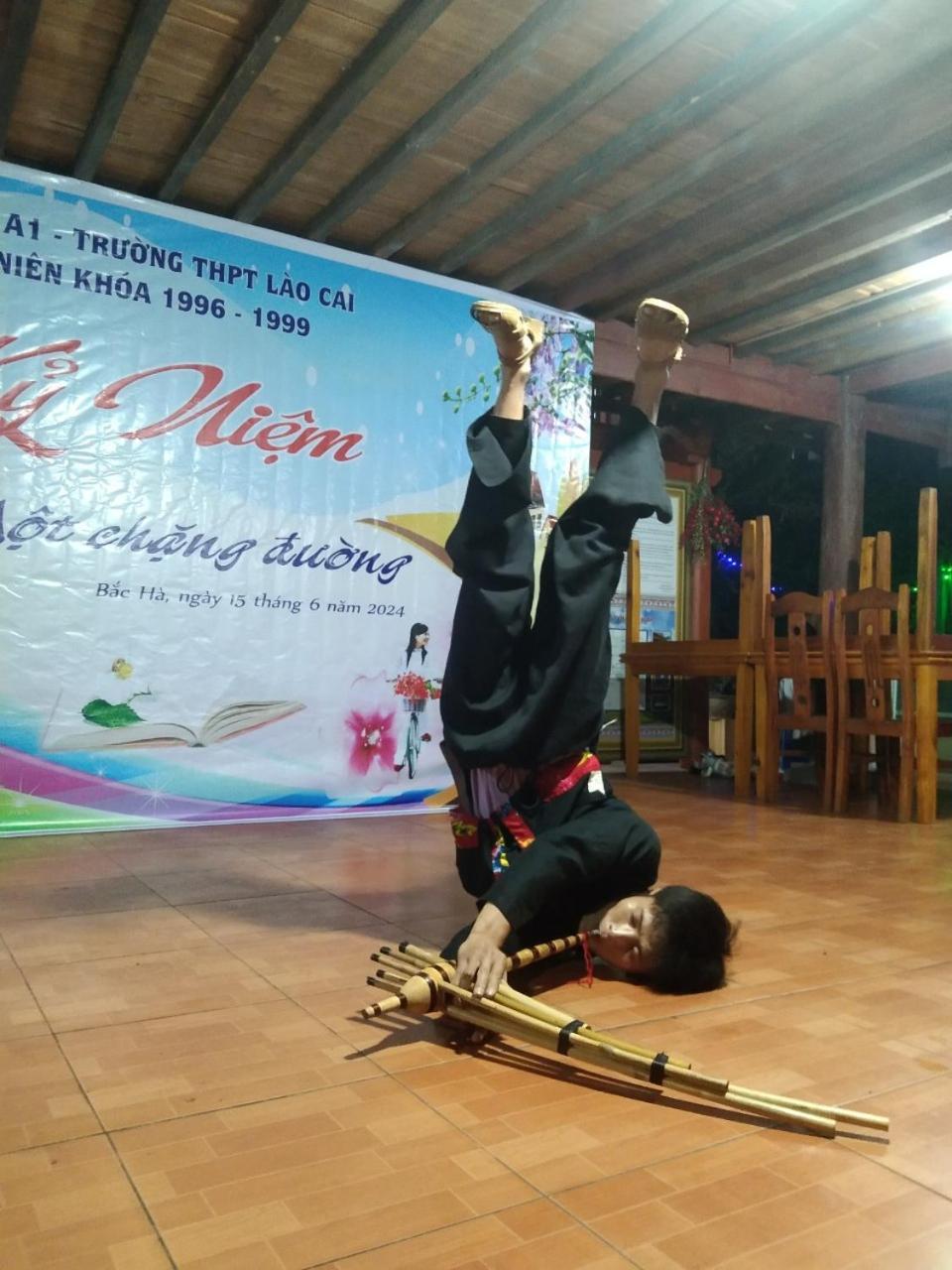 A Lin Homestay Bac Ha Esterno foto